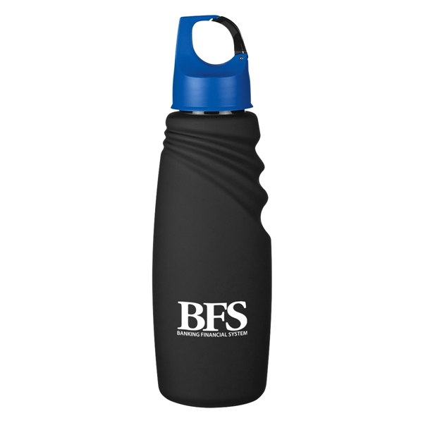 24 Oz. Matte Finish Crest Carabiner Sports Bottle - 24 Oz. Matte Finish Crest Carabiner Sports Bottle - Image 1 of 11