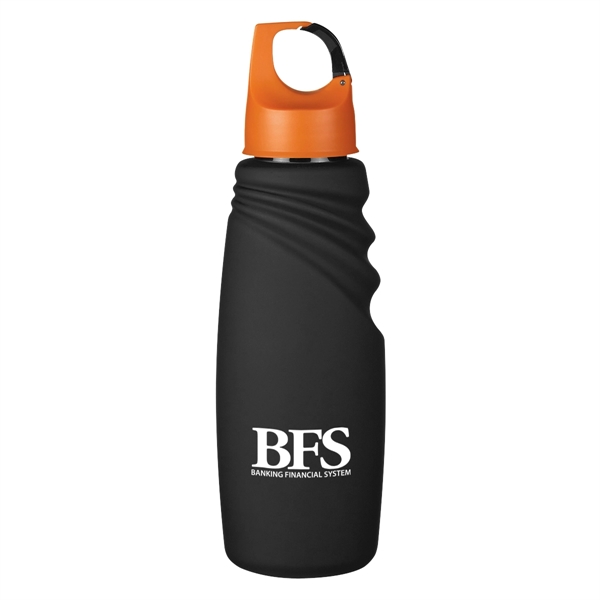 24 Oz. Matte Finish Crest Carabiner Sports Bottle - 24 Oz. Matte Finish Crest Carabiner Sports Bottle - Image 6 of 11