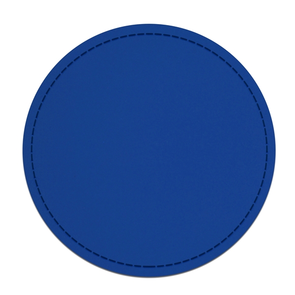 4" Premium Leather Round Coaster - 4" Premium Leather Round Coaster - Image 11 of 13