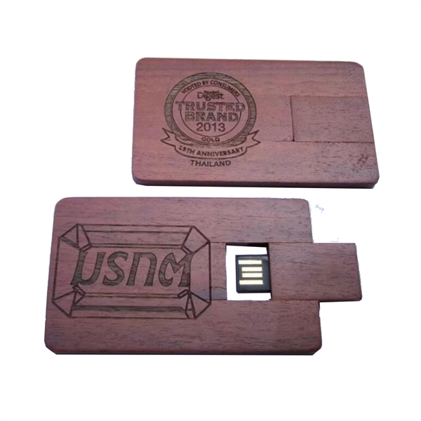 Wooden Card USB Drive - Wooden Card USB Drive - Image 5 of 10