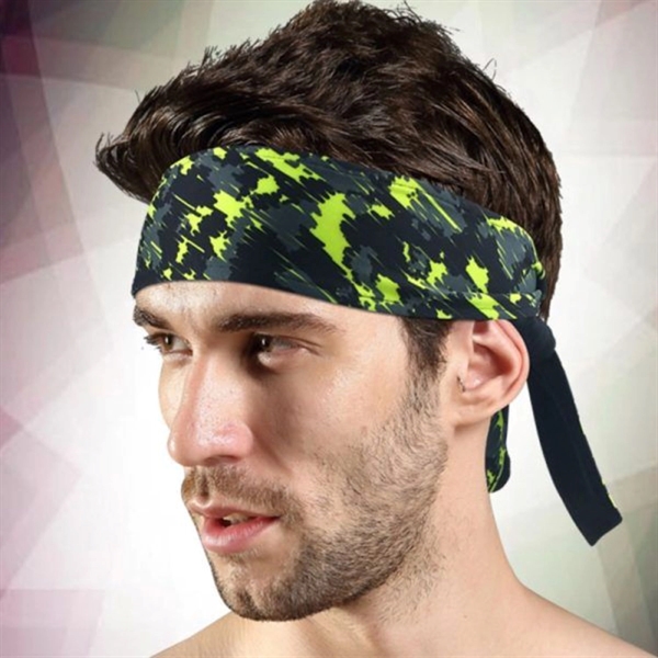 CoolMax 160G moisture wicking adult Headband w/ Micro pores - CoolMax 160G moisture wicking adult Headband w/ Micro pores - Image 3 of 6