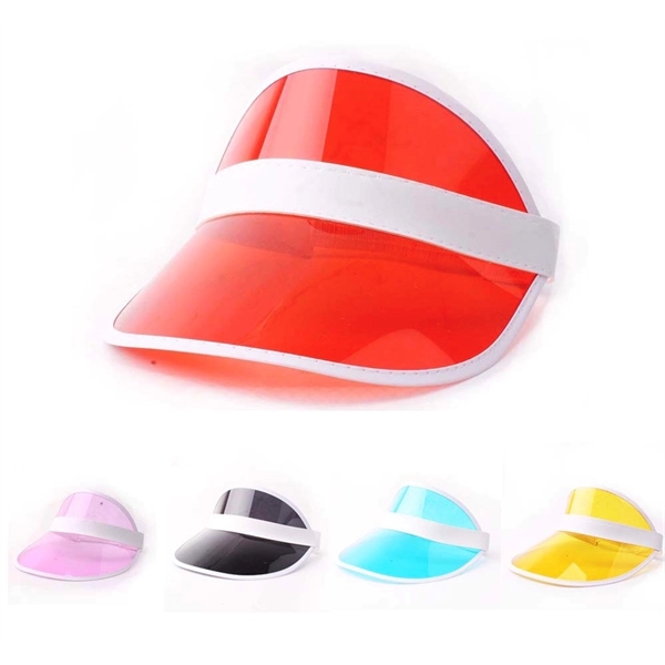 Sun Protection PVC Visor Cap - Sun Protection PVC Visor Cap - Image 0 of 6