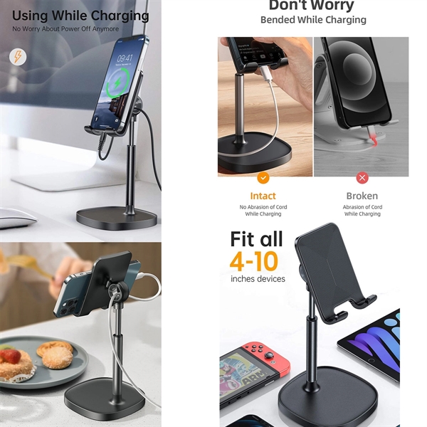 Angle Height  Adjustable Phone Stand for Desk - Angle Height  Adjustable Phone Stand for Desk - Image 3 of 5