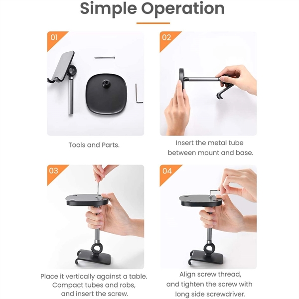 Angle Height  Adjustable Phone Stand for Desk - Angle Height  Adjustable Phone Stand for Desk - Image 4 of 5
