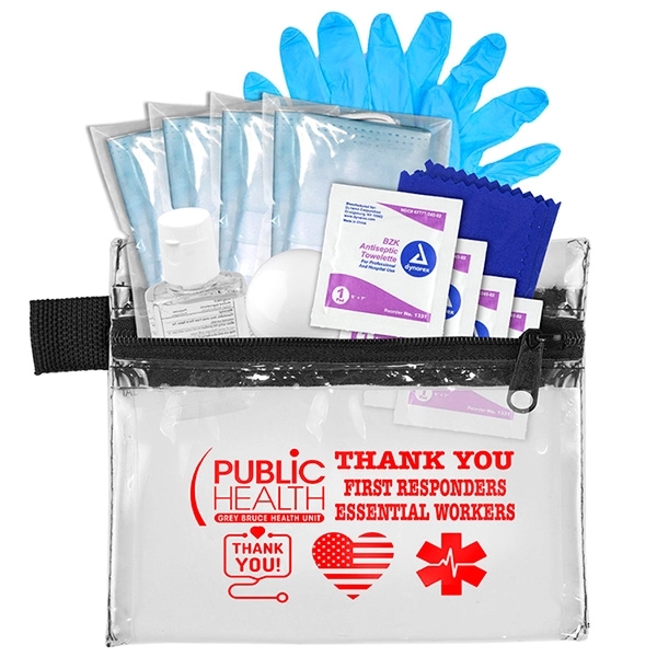 Ariel 12 Piece First Aid Safety Kit in Zipper Pouch with - Ariel 12 Piece First Aid Safety Kit in Zipper Pouch with - Image 6 of 20