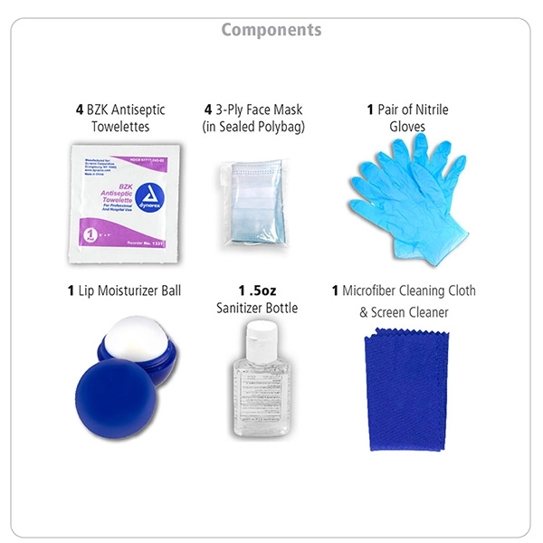 Ariel 12 Piece First Aid Safety Kit in Zipper Pouch with - Ariel 12 Piece First Aid Safety Kit in Zipper Pouch with - Image 15 of 20