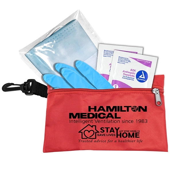 Hydra Protective Face & Gloves First Aid Kit in Zipper Pouch - Hydra Protective Face & Gloves First Aid Kit in Zipper Pouch - Image 2 of 20