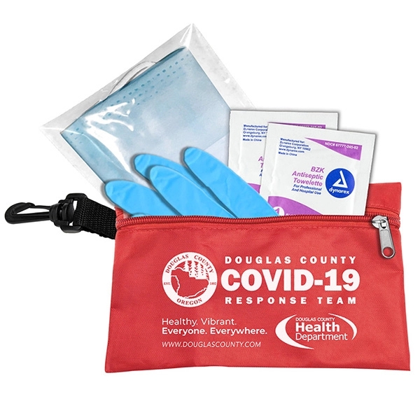 Hydra Protective Face & Gloves First Aid Kit in Zipper Pouch - Hydra Protective Face & Gloves First Aid Kit in Zipper Pouch - Image 3 of 20