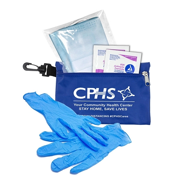 Hydra Protective Face & Gloves First Aid Kit in Zipper Pouch - Hydra Protective Face & Gloves First Aid Kit in Zipper Pouch - Image 6 of 20