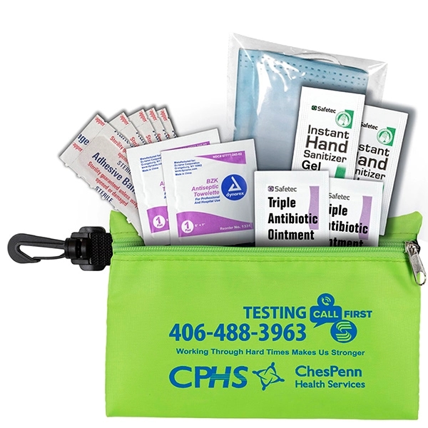 Hydra Protective Face & Gloves First Aid Kit in Zipper Pouch - Hydra Protective Face & Gloves First Aid Kit in Zipper Pouch - Image 8 of 20