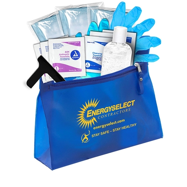 Custom Ilene 14 Piece First Aid Carry ALL Kit inserted into Zipper