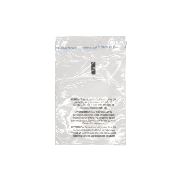 Flap & Seal Clear Poly Bags with Suffocation Warning - Flap & Seal Clear Poly Bags with Suffocation Warning - Image 5 of 5