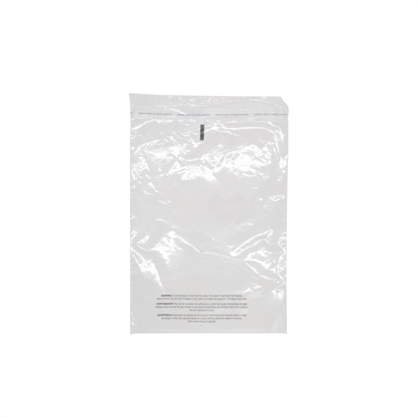 Flap & Seal Clear Poly Bags with Suffocation Warning - Flap & Seal Clear Poly Bags with Suffocation Warning - Image 1 of 5