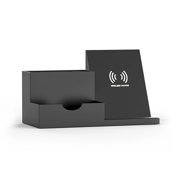 Desk Organizer with Fast Wireless Charger - Desk Organizer with Fast Wireless Charger - Image 2 of 3