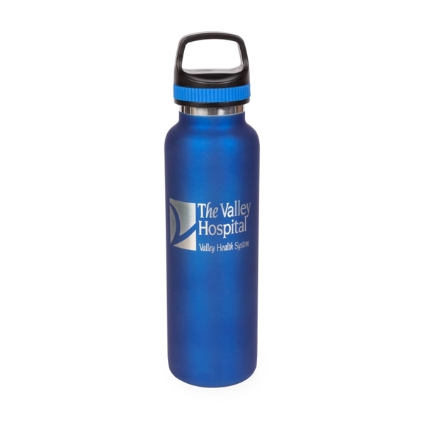 20oz. Stainless Steel Insulated Vacuum Bottle w/Handle Lid - 20oz. Stainless Steel Insulated Vacuum Bottle w/Handle Lid - Image 4 of 4