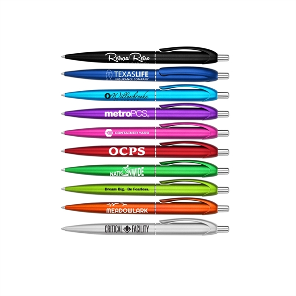 RETRAX RETRACTABLE BALL POINT PEN WITH METALLIC BARREL - RETRAX RETRACTABLE BALL POINT PEN WITH METALLIC BARREL - Image 0 of 10