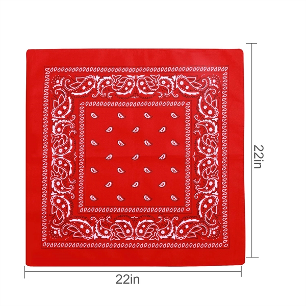 Cotton Multi-Purpose Paisley Bandana - Cotton Multi-Purpose Paisley Bandana - Image 2 of 6