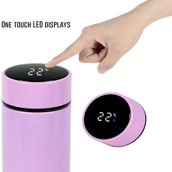 Insulated Water Bottle With Led Vacuum Drink Cup Custom - Insulated Water Bottle With Led Vacuum Drink Cup Custom - Image 5 of 8