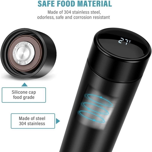 Insulated Water Bottle With Led Vacuum Drink Cup Custom - Insulated Water Bottle With Led Vacuum Drink Cup Custom - Image 7 of 8