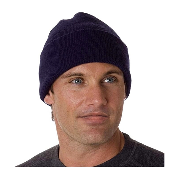 Colorful Cuffed Knitted Acrylic Beanie - Colorful Cuffed Knitted Acrylic Beanie - Image 5 of 5