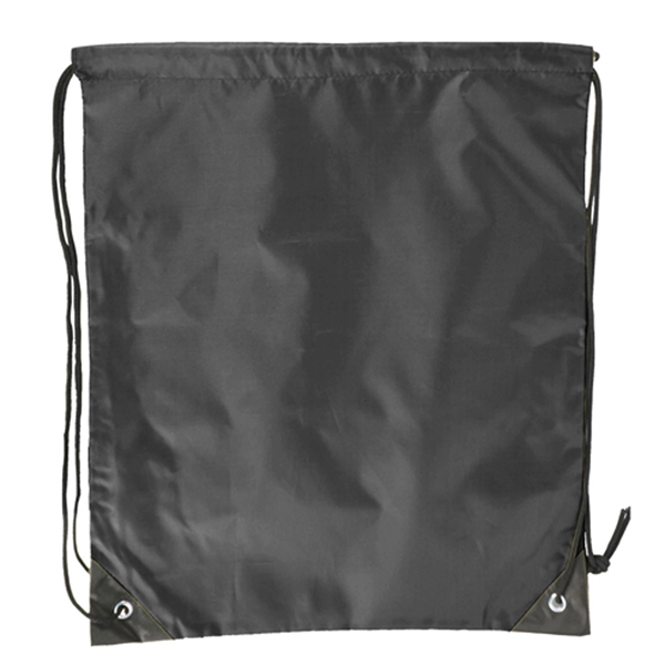 210D Polyester Cinch Backpack Drawstring Bag 15" x 18" - 210D Polyester Cinch Backpack Drawstring Bag 15" x 18" - Image 16 of 33