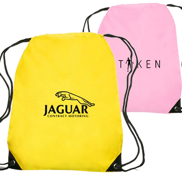 Quick Ship Drawstring Backpack w/ Reinforced Corners 14"x18" - Quick Ship Drawstring Backpack w/ Reinforced Corners 14"x18" - Image 1 of 28
