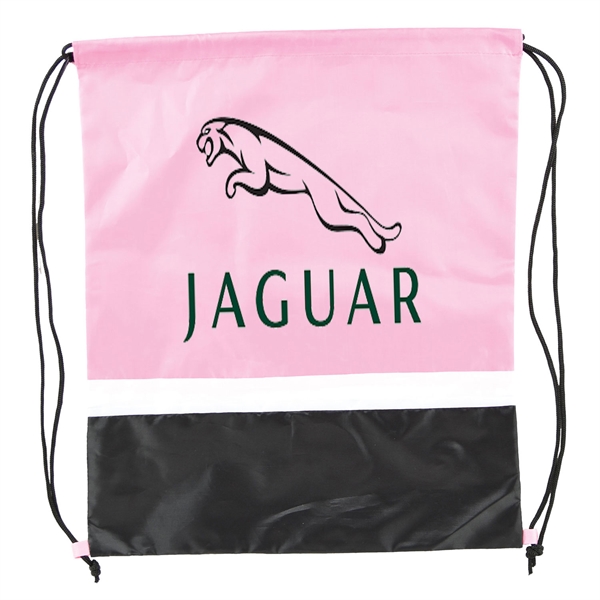 Gym Dual Color Team Bags Three-Tone Drawstring Backpack - Gym Dual Color Team Bags Three-Tone Drawstring Backpack - Image 2 of 17