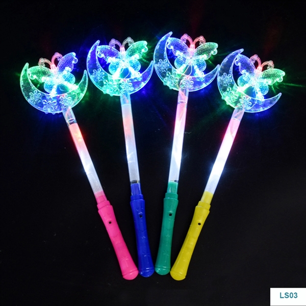 LED Light Up Frozen Snowflake Wand Toy For Kids - LED Light Up Frozen Snowflake Wand Toy For Kids - Image 1 of 2