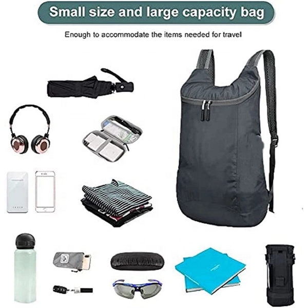 Lightweight Waterproof Foldable Backpack - Lightweight Waterproof Foldable Backpack - Image 2 of 12