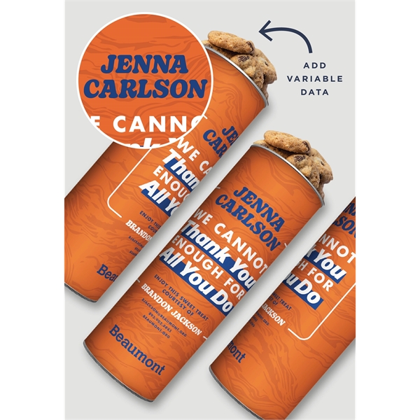 8in Custom Cookie Canister - 8in Custom Cookie Canister - Image 3 of 8