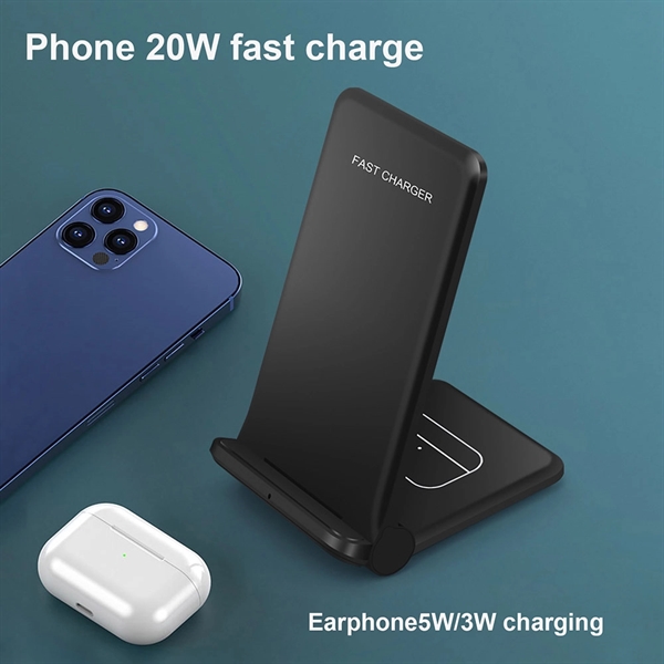 2-1 Foldable Wireless Charger *Fast Charge 20W* - 2-1 Foldable Wireless Charger *Fast Charge 20W* - Image 2 of 4