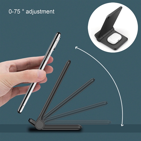 2-1 Foldable Wireless Charger *Fast Charge 20W* - 2-1 Foldable Wireless Charger *Fast Charge 20W* - Image 3 of 4