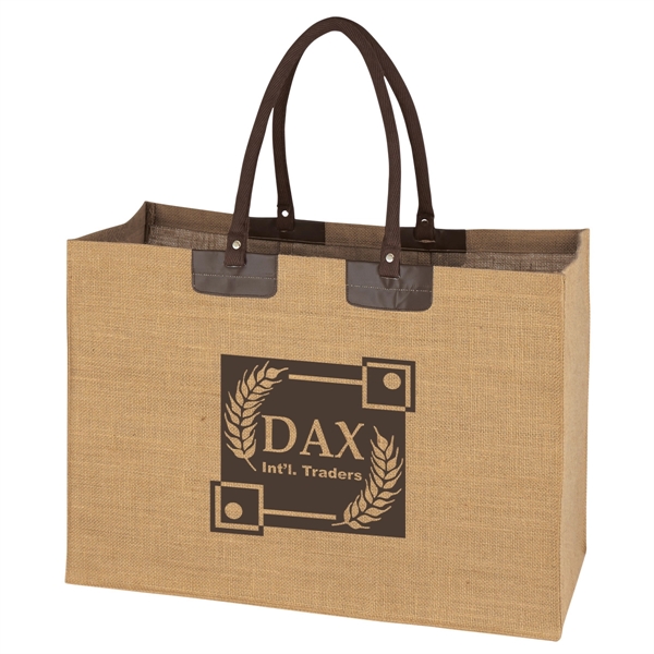 Jumbo Jute Tote Bag - Jumbo Jute Tote Bag - Image 1 of 3