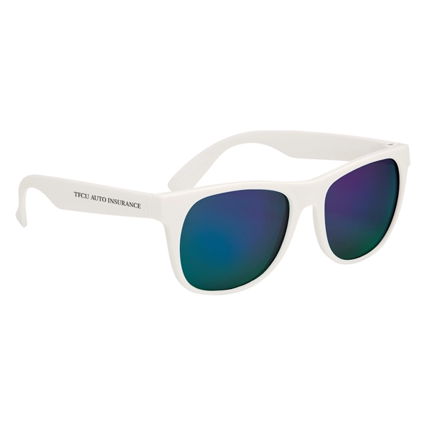 Rubberized Mirrored Sunglasses - Rubberized Mirrored Sunglasses - Image 7 of 17