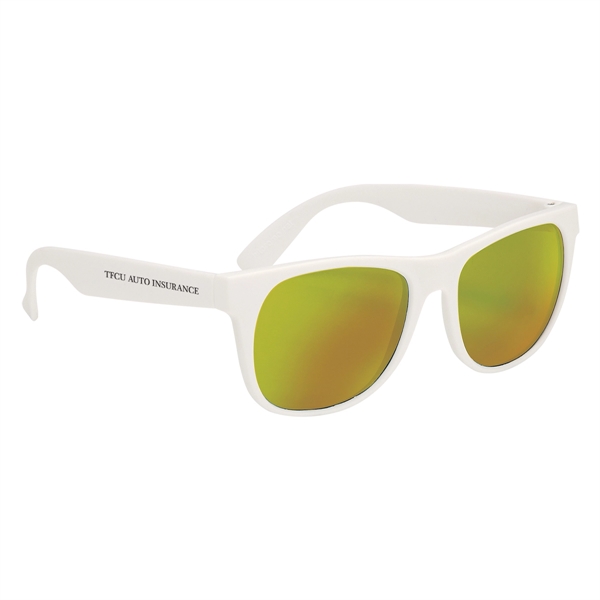 Rubberized Mirrored Sunglasses - Rubberized Mirrored Sunglasses - Image 9 of 17