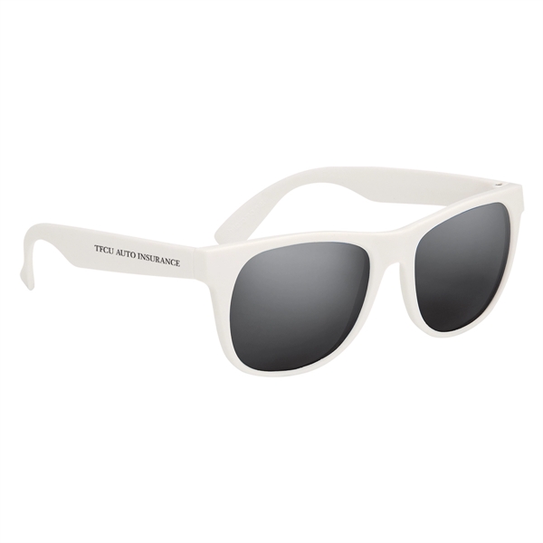 Rubberized Mirrored Sunglasses - Rubberized Mirrored Sunglasses - Image 13 of 17