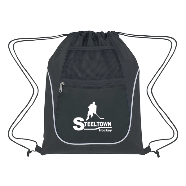 Custom Drawstring Sports Pack With Dual Pockets
