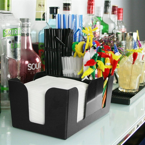 Plastic Bar Caddy Organizer - Plastic Bar Caddy Organizer - Image 4 of 4