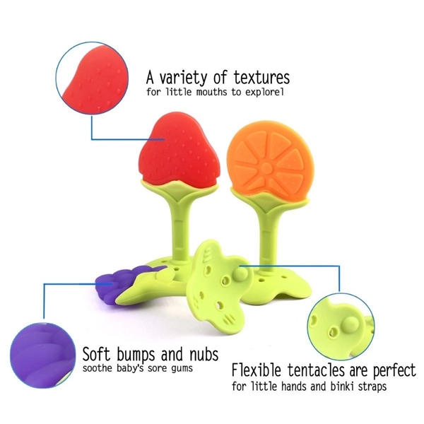 Baby Fruit Shaped Teething Toys - Baby Fruit Shaped Teething Toys - Image 3 of 4