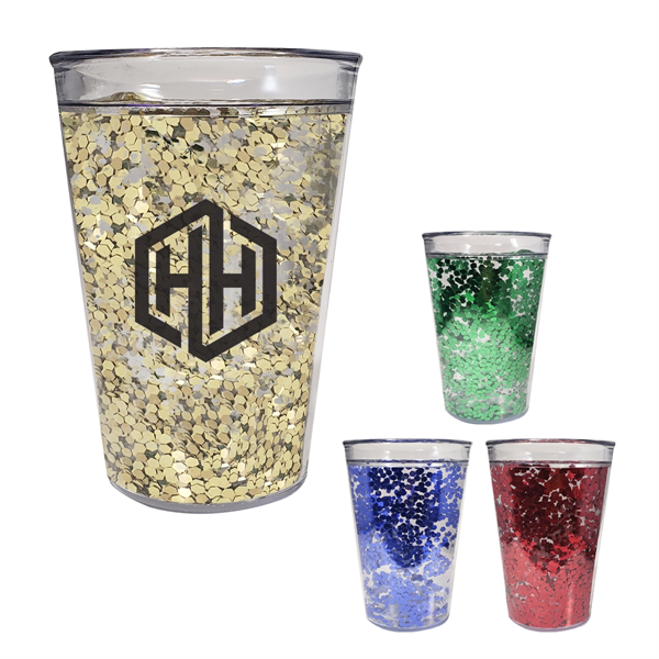 15 Oz. Shimmer Glitter Tumbler - 15 Oz. Shimmer Glitter Tumbler - Image 0 of 8