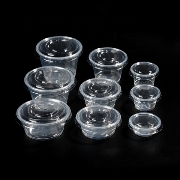 1 oz/2 oz/3.25 oz/4 oz/5 OZ Plastic Clear/black Portion Cup - 1 oz/2 oz/3.25 oz/4 oz/5 OZ Plastic Clear/black Portion Cup - Image 2 of 4