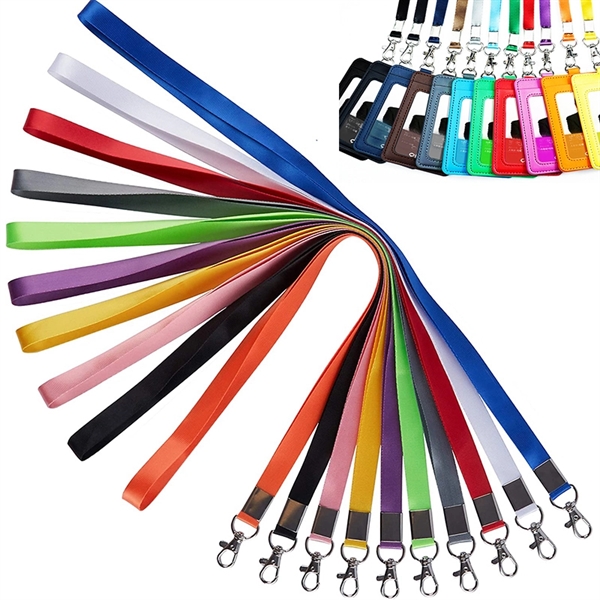 Keychain Lanyard With ID Badge Holder - Keychain Lanyard With ID Badge Holder - Image 0 of 1