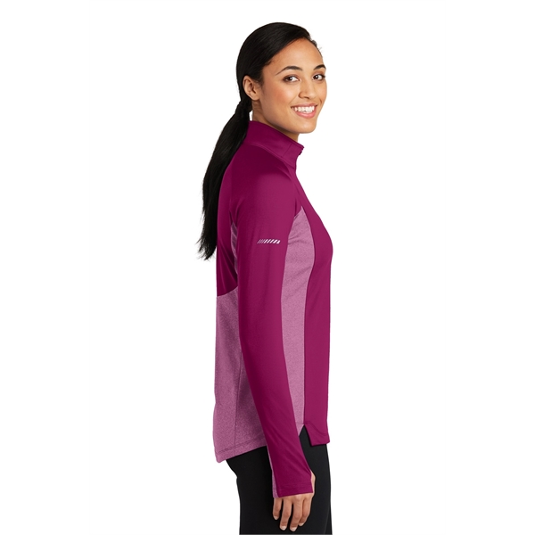 Sport-Tek Women's Sport-Wick Stretch Contrast 1/4-Zip Pul... - Sport-Tek Women's Sport-Wick Stretch Contrast 1/4-Zip Pul... - Image 8 of 25