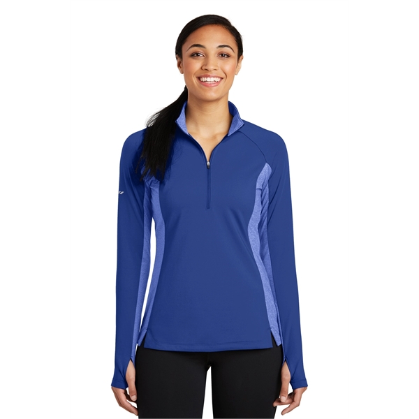 Sport-Tek Women's Sport-Wick Stretch Contrast 1/4-Zip Pul... - Sport-Tek Women's Sport-Wick Stretch Contrast 1/4-Zip Pul... - Image 16 of 25