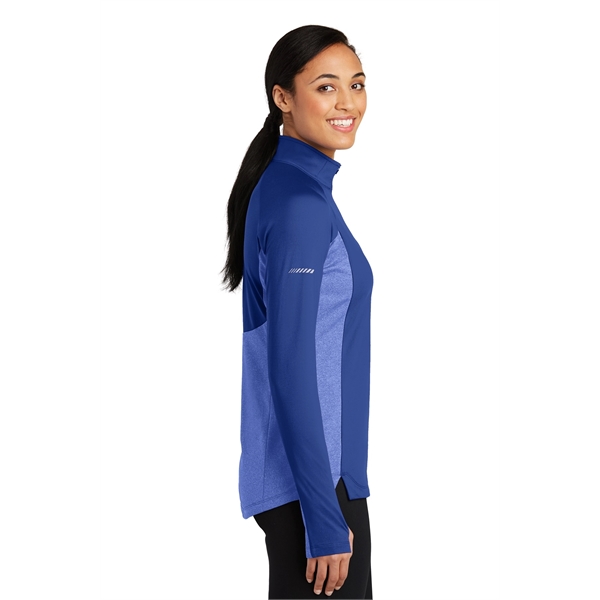 Sport-Tek Women's Sport-Wick Stretch Contrast 1/4-Zip Pul... - Sport-Tek Women's Sport-Wick Stretch Contrast 1/4-Zip Pul... - Image 18 of 25