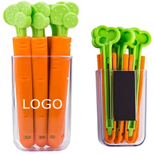 Lovely Carrot Shape Chip Clips For Food Packages - Lovely Carrot Shape Chip Clips For Food Packages - Image 0 of 4