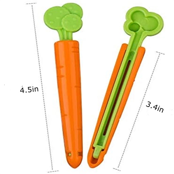 Lovely Carrot Shape Chip Clips For Food Packages - Lovely Carrot Shape Chip Clips For Food Packages - Image 3 of 4