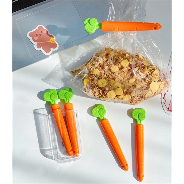 Lovely Carrot Shape Chip Clips For Food Packages - Lovely Carrot Shape Chip Clips For Food Packages - Image 4 of 4
