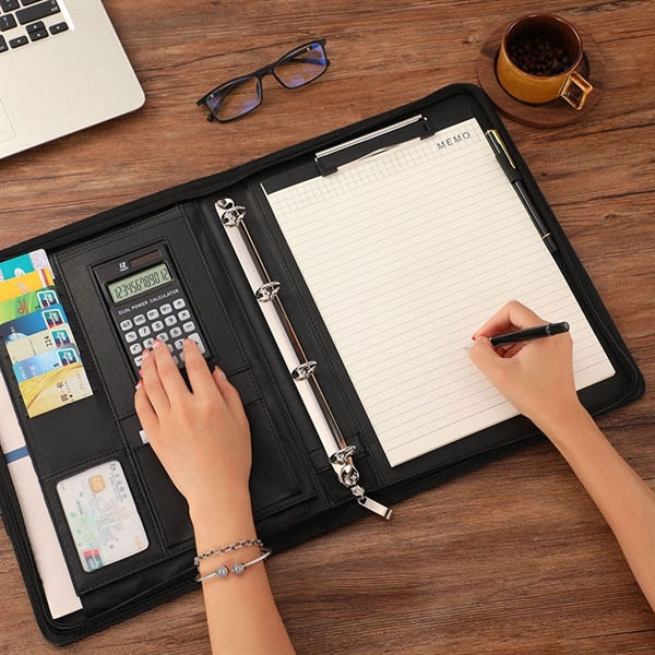 Portable Multifunctional Padfolio Folder - Portable Multifunctional Padfolio Folder - Image 1 of 3