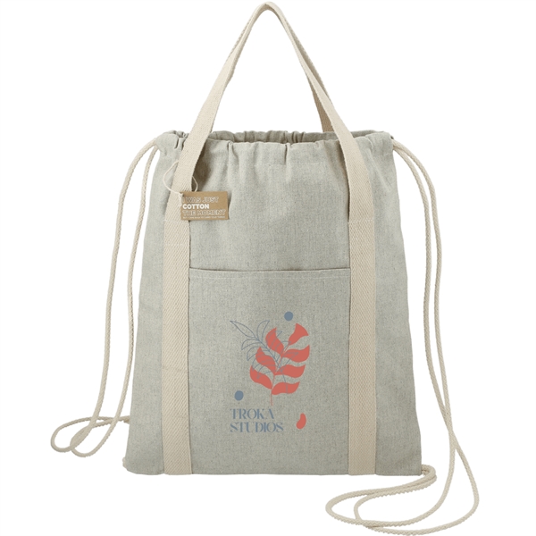 Repose 5oz. Recycled Cotton Drawstring Bag - Repose 5oz. Recycled Cotton Drawstring Bag - Image 0 of 1